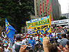 Atletas piden paz en corrida pública en São Paulo