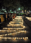 1000 candles for Peace in Hiroshima