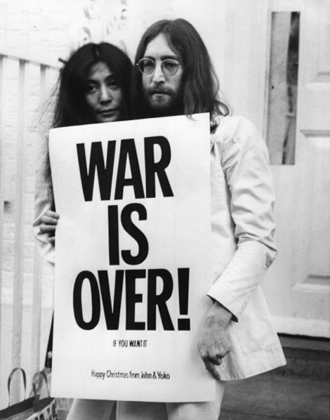 War is over - John Lennon and Yoko Ono