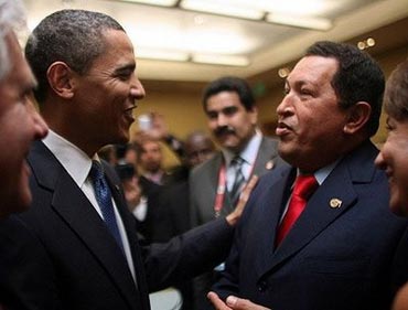 Obama y Chavez