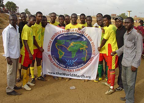 Tournoi de Football inter secteur pour la Marche Mondiale a Conakry
