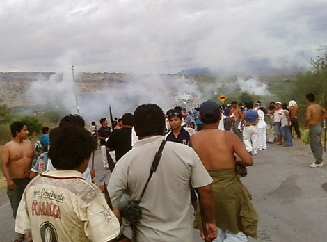 Enfrentamientos en Bagua. Imagen: Enlace Nacional 