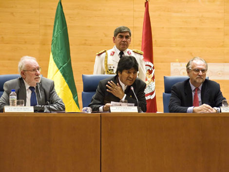 090916 Evo Morales en Madrid