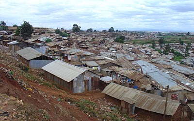 Slum v Nairobi - Keňa